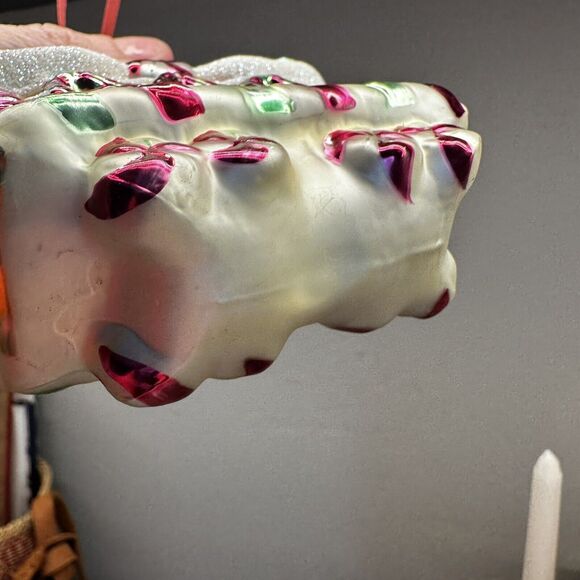 Fitz And Floyd Candylane Train Caboose Glass Christmas Ornament - Picture 7 of 9